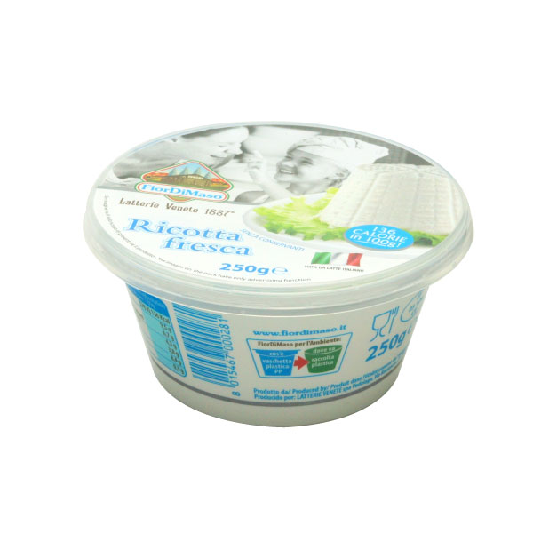 【冷蔵】フィオルディマーゾ社　フレッシュ　リコッタ　フレスカ　250g　Fresh Ricotta FiordiMaso FDM チーズ　｜カ　フォルム　ジャパン　｜イタリア　チーズ｜