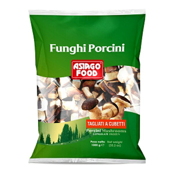 【冷凍】 イタリア 冷凍ポルチーニ茸 キューブカット 1kg　アシアーゴ社　ASIAGO FOODS PORCINI CUBE CUT 【最安値挑戦中】【16P03Nove15】【10P05Dec15】