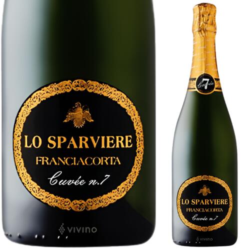 Lo Sparviere Franciacorta Brut Cuvee NO.7 DOCG 750ml | ロ スパルヴィエレ フランチャコルタ ブリュット キュヴェ イタリア ロンバルディア州 スパークリングワイン シャルドネ100％ 瓶内熟成30ヶ月以上 辛口