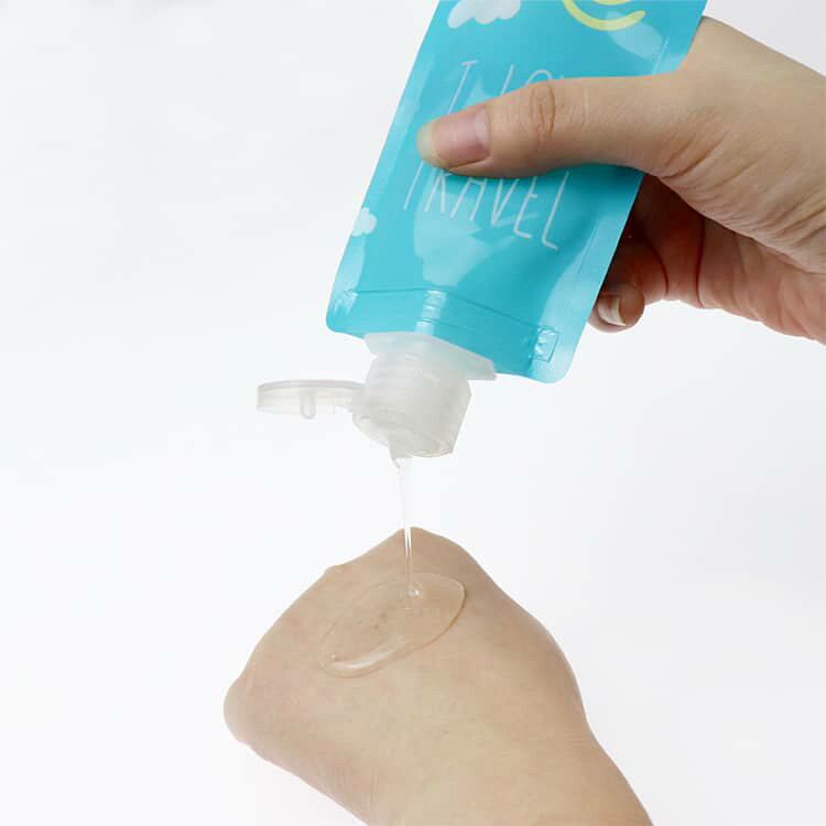トラベル 容器 100ml 詰め替えボトル トラベルボトル 液体個包装 100ml 小分け パウチ 便利グッズ 5セット ボトル ジム 旅行 出張 お泊り 旅行 温泉 銭湯 化粧品 旅行グッズ taruba-0831-10006774 タルバーショップ サンプル画像3