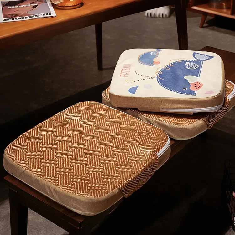 お食事クッション 高さ調整 10cm 5cm 子供用 クッション ベルト付き 椅子 チェア クッション 座布団 い草シートクッション い草座布団 高さ調整クッション 高さ調節 お子様用 お食事クッション キッズチェア ベビーチェア 高さ 調節 シートクッション 洗える 3