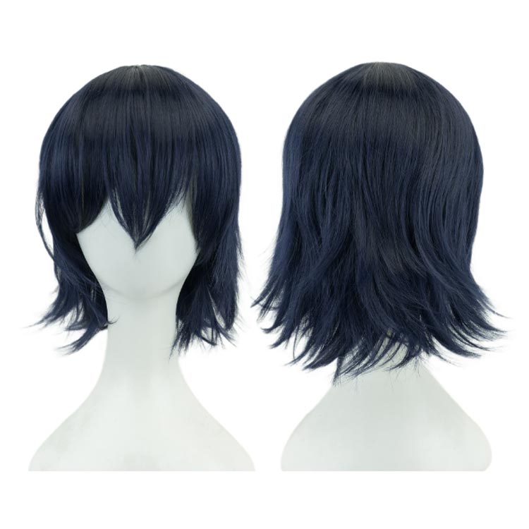 ショート ウィッグ ハロウィン ウィッグ パープル フルウィッグ ショートウィッグ ...