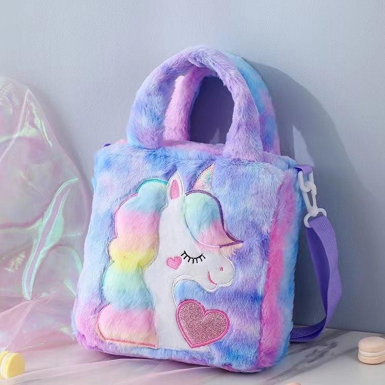 ユニコーンバッグ 子供 女の子 もこもこ バッグ かわいい キュート おしゃれ トー...