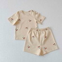 パジャマ キッズ ベビー 半袖 半ズボン ルームウェア 上下セット 子供服 ジュニア 女の子 部屋着 夏 ショートパンツ