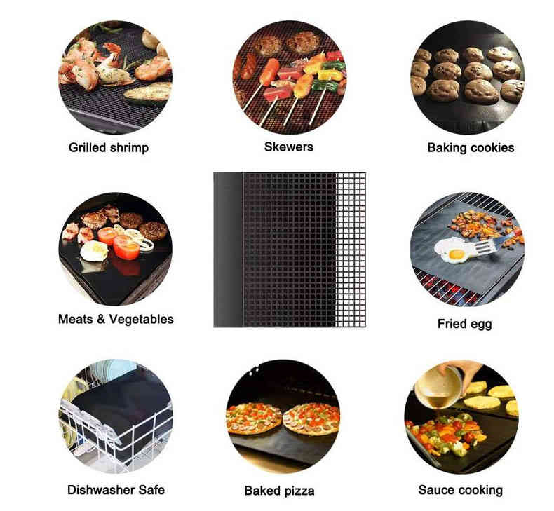 バーベキューネット 網焼き バーベキュー メッシュ 焦げ 防止 キャンプ BBQ 炭火 ...