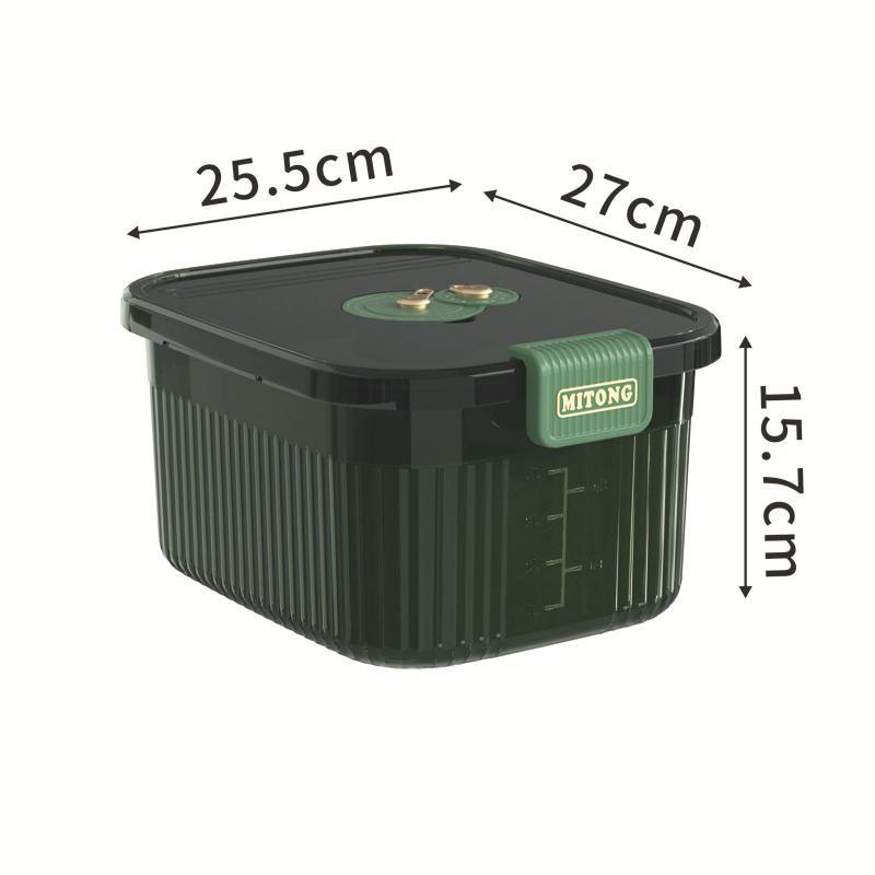 Rakuten - 米櫃 5kg 米びつ 密閉 計量カップ付 キッチン用品 スリム シンク下 冷蔵庫 キッチン収納 保存容器 ストッカー 密閉容器 台所保存 穀物収納 開閉簡単 出し入れ便利 ライスストッカー ライスボックス