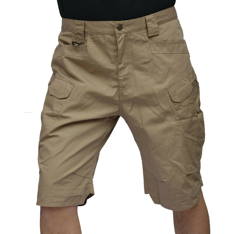 Cargo Pants, 3/4 Length, Military Style, Workwear, Men's, Water-Repellent, Quick-Drying, Plus Sizes, Knee-Length Chino Pants, Outdoor, Spring/Summer, Autumn