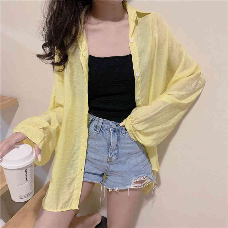 乐天商城 - シアーシャツ ロングシャツ シャツ ロング オーバーサイズ 長袖 シフォン オーバーサイズ シャツ 長袖 羽織 レディース シアー 透け感 透け きれいめ 大きいサイズ