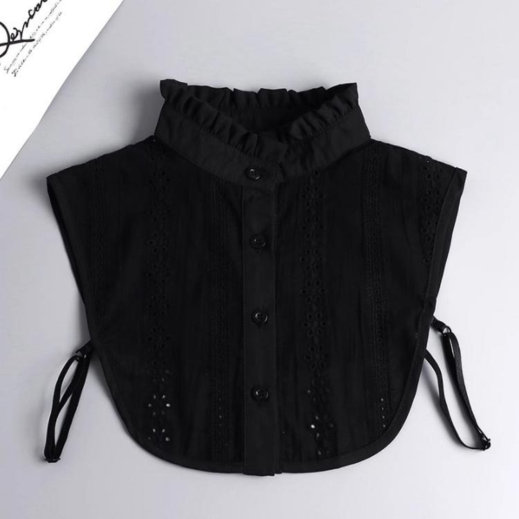 シンプル 付け衿 立ち襟 スタンドカラー フリル つけ襟 綿 重ね着 ハイネック 白 コーデ 付け襟 黒 付け襟 レイヤード フリルネック 通気性 シャツつけ襟 シャツ レディース つけ襟 風 無地 つけえり 襟