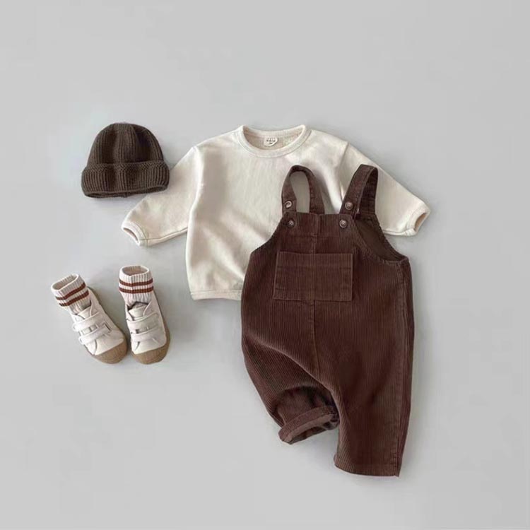 サロペット ギフト カジュアル コーデュロイ オーバーオール コットン 子供服 ズボ...
