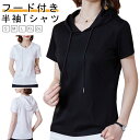 カットソー パーカー Tシャツ トップス 薄手 大人 フード付き 白 カジュアル 秋 秋服 プルオーバー シンプル パーカー 夏 春 無地パーカー tシャツ 春...