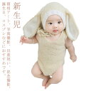 ベビー服 月齢アート 帽子 2点セット うさ耳ニット ベビー 衣装 新生児 男の子 女の子 ベビー服 フォト 寝相アート ロンパース コスチューム 赤ちゃん うさぎ グッズ 撮影小物 出産祝い ギフト 動物 アニマル 2023年 干支 兎年
