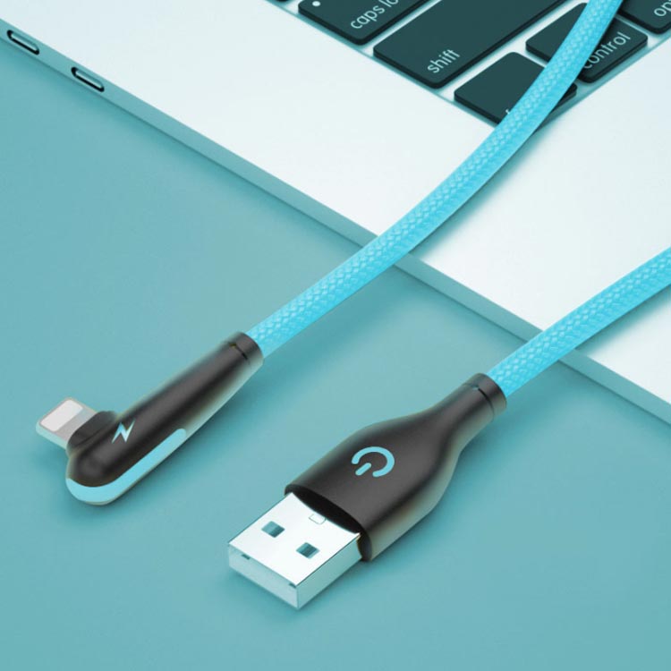 USBケーブル L字型 3A iPhone 充電ケーブル 急速充電 ナイロン Pro iPhone アイフォン iPhone12 送料無料 11 XS データ転送 タブレット