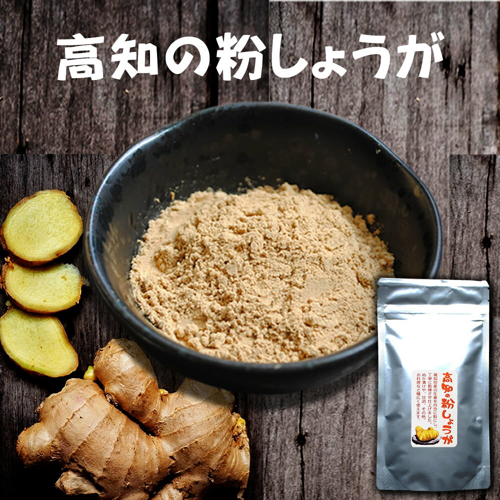 無添加『高知の粉しょうが 50g』送料無料ショウガ 粉末 乾燥 ジンジャーパウダー 粉生姜 国産 食べ物 樽の味 自然派【メール便対応1通3個まで】