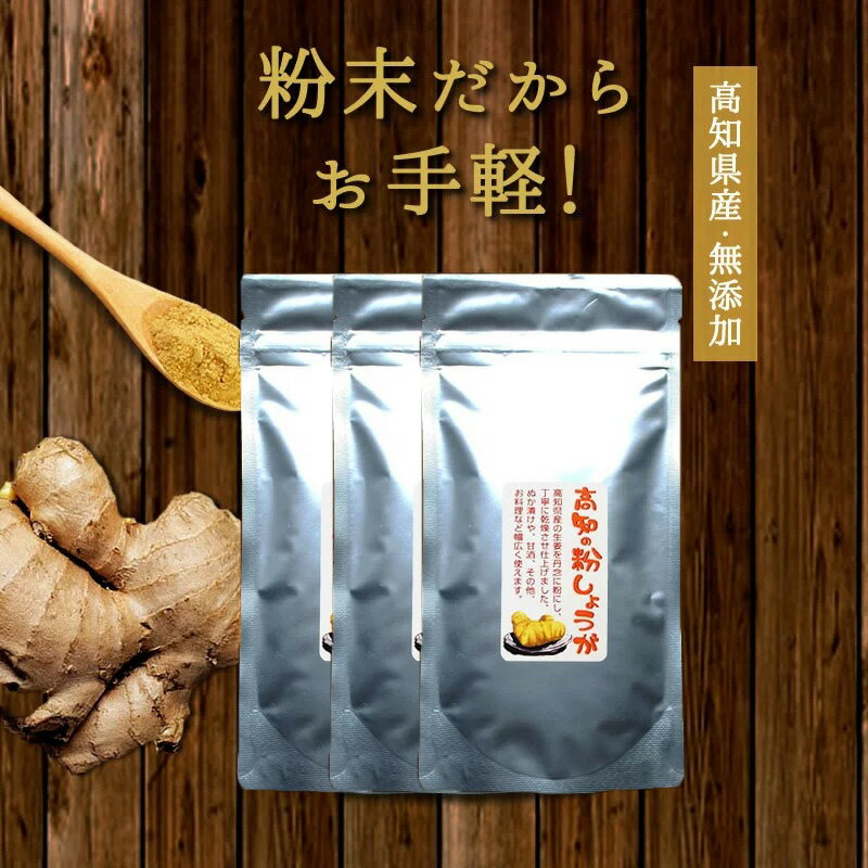 3袋セット高知の粉しょうが 50g 送料無料 メール便 生姜 ショウガ 粉 粉末 乾燥 無添加 国産 高知 美味しい おいしい ジンジャーパウダー ジンジャー 粉生姜 贈り物 食べ物 お取り寄せ 食品 グ…