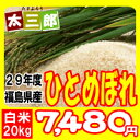 平成29年度 福島県産 ひとめぼれ 米20kg【送料無料】【...