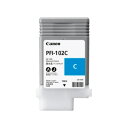 CANON キヤノン【PFI-102 C 染料 シアン 130ml】インクカートリッジ インクタンク 純正品 大判インクジェットプリンター用(2)