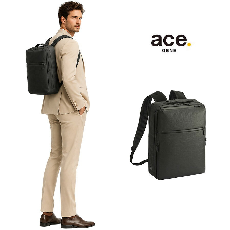 樂天商城 - ace.GENE リュック 大容量 ガジェタブルエアV ビジネスリュック 16L ビジネス 通勤 普段使い メンズ レディース 男女兼用 ギフト プレゼント ブラック 20032