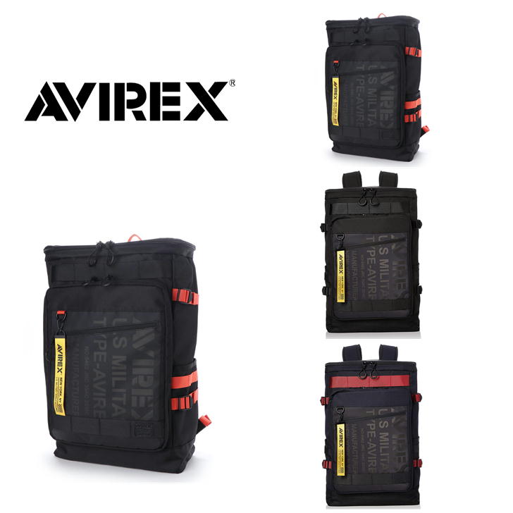 楽天Tasche　Jack【ポイント10倍】AVIREX　アビレックス　AVX598　リュック　ボックスバックパック　デイバッグ　バックパック　メンズ　レディース　ミリタリー　鞄　撥水　雨に強い　 30L　大容量　軽量　アウトドア　レジャー　フェス　おしゃれ　人気