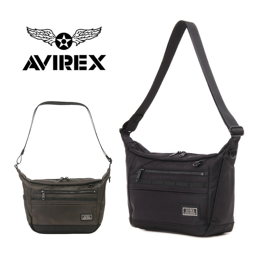 Rakuten - AVIREX ax2052 ソリッド ショルダーバッグ 斜め掛け 鞄 カバン かばん バッグ 普段使い 使いやすい ミリタリー メンズ プレゼント ギフト ブラック 父の日
