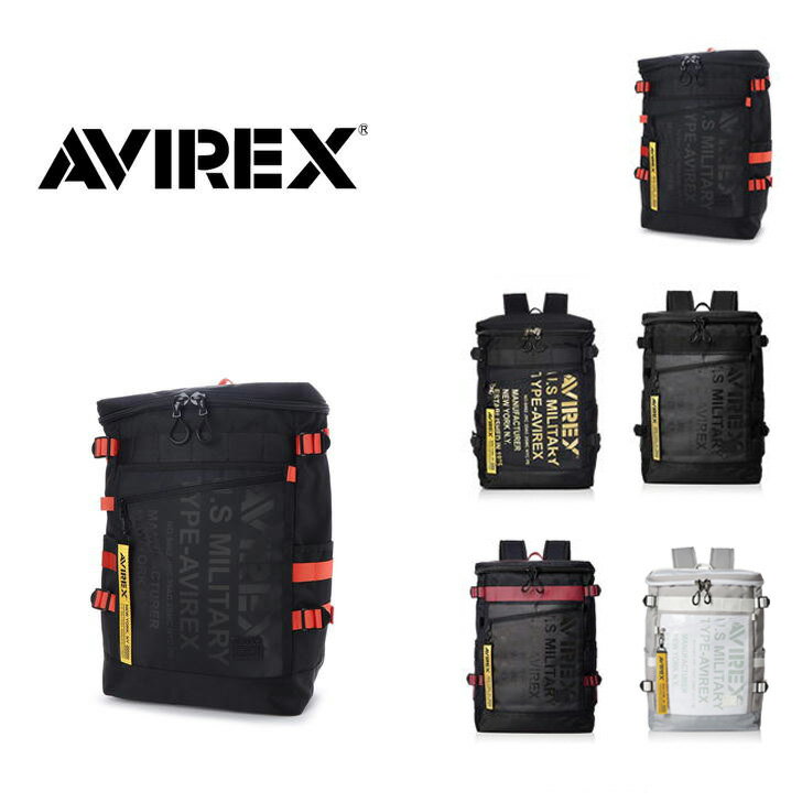 AVIREX アビレックス AVX593 ヒューズボックスリュック デイバッグ バックパック メンズ スクエア レディース スーパーホーネット 鞄 撥水 雨に強い 20L 大容量 軽量 アウトドア レジャー タウン フェス おしゃれ 人気