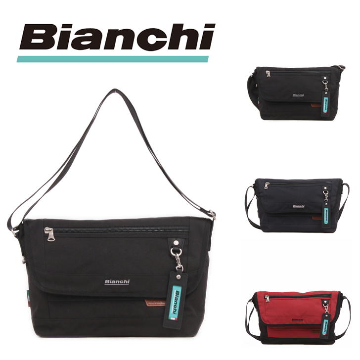 ビアンキ メッセンジャーバッグ レディース 【ポイント10倍】Bianchi ビアンキ フラップショルダー かぶせタイプ ショルダーバッグ メッセンジャーバッグ LBRY-02 ユニセックス エコ 再生ポリ 斜め掛け プレゼント ギフト チャーム付き 合皮 鞄 おしゃれ 人気 正規取扱店 送料無料