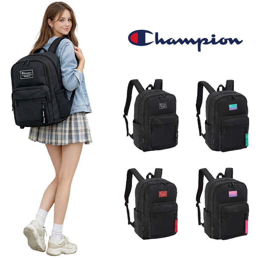 乐天商城 - Champion リュック 大容量 ウイチタ リュック 36L リュックサック 通勤 通学 普段使い 男女兼用 メンズ レディース ギフト プレゼント ブラック 65454