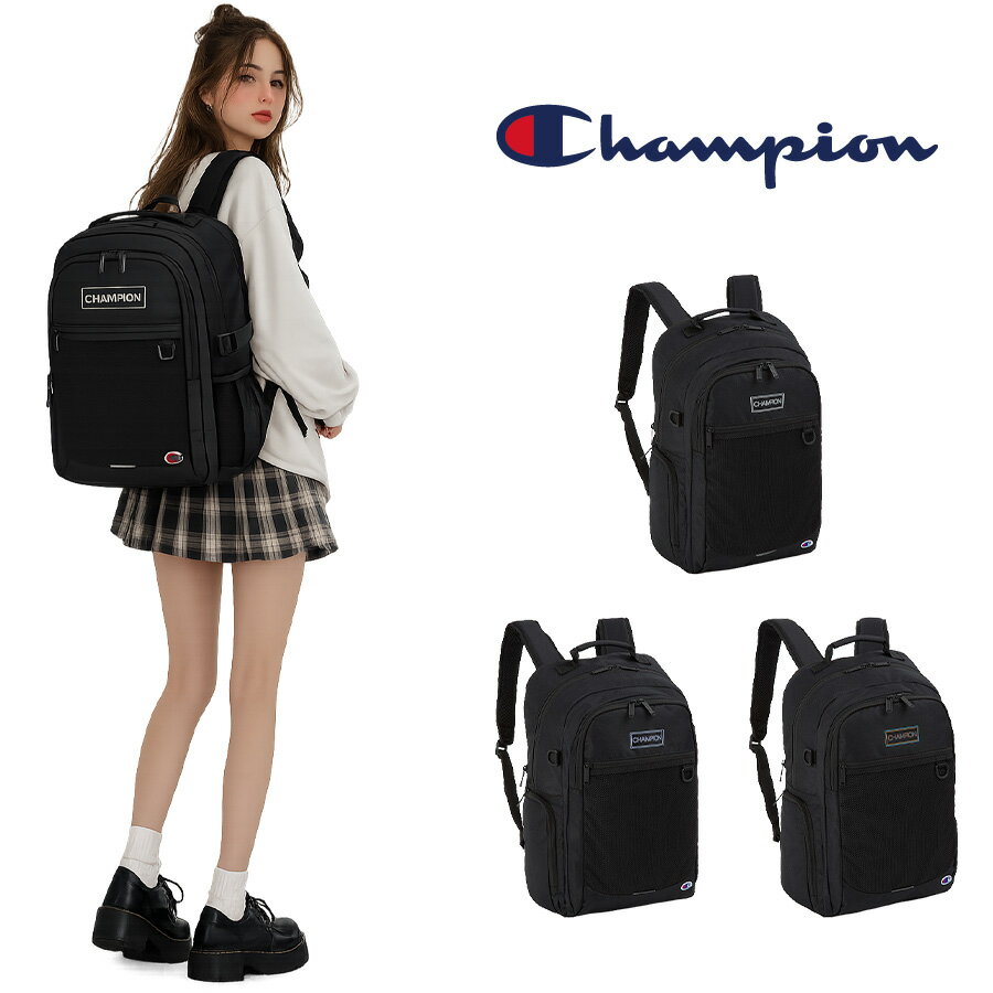 乐天商城 - Champion リュック 大容量 ノーウィッチ リュック 30-35L リュックサック 通勤 通学 普段使い 男女兼用 メンズ レディース ギフト プレゼント ブラック 68891