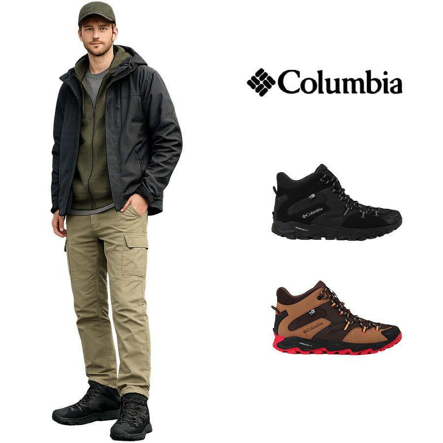Rakuten - Columbia セイバー シックスミッド アウトドライ スニーカー 防水 登山 靴 くつ クツ シューズ メンズ レディース ギフト プレゼント ブラック ym8972