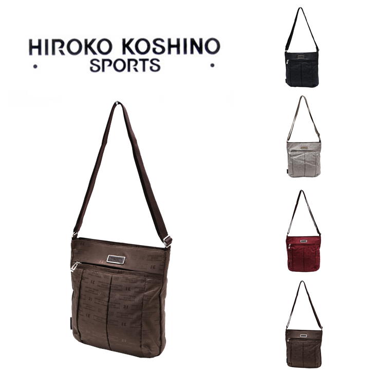 楽天Tasche　Jack【レターパック発送/時間指定不可】HIROKO KOSHINO SPORTS ヒロココシノ 縦型 タテ型 ショルダーバッグ 斜め掛け 肩掛け カバン サコッシュ レディース HLD20 お出かけ サブバッグ 旅行 軽量 エレガント ギフト プレゼント 母の日 敬老の日