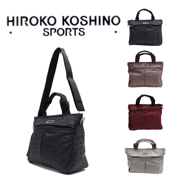 楽天Tasche　Jack【レターパック配送/時間指定不可】HIROKO KOSHINO SPORTS ヒロココシノ 2WAY トートバッグ ショルダー 斜め掛け 肩掛け カバン サコッシュ ショルダー レディース HLD26 お出かけ サブバッグ 旅行 軽量 ギフト プレゼント 母の日 敬老の日