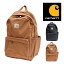 carhartt カーハート 21L バックパック B0000280 ESSENTIAL LAPTOP BACK PACK ノートパソコン 通勤 通学 ジム 部活 スポーツ 合宿 エッセンシャル 21L ラップトップバックパック 600D ポリエステル 撥水加工 ブラック カーハートブラウン CB0280