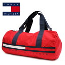 TOMMY HILFIGER トミーヒルフィガー 6943971 GINO HAPBOR POINT DUFFLE CANVAS BAG ダッフルバック ショルダー 斜め掛け バッグ ロゴ ボストンバッグ ネイビー レッド ブラック メンズ レディース 旅行 修学旅行 1泊 2泊 部活 スポーツ 合宿