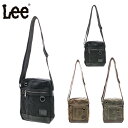【Lee】320-04030 パラフィン 縦型ミニショルダー メンズ バッグ 鞄 カバン かばん 斜め掛け シンプル リー ブラック チョコ カーキ 使いやすい 普段使い プレゼント ギフト おしゃれ(4)