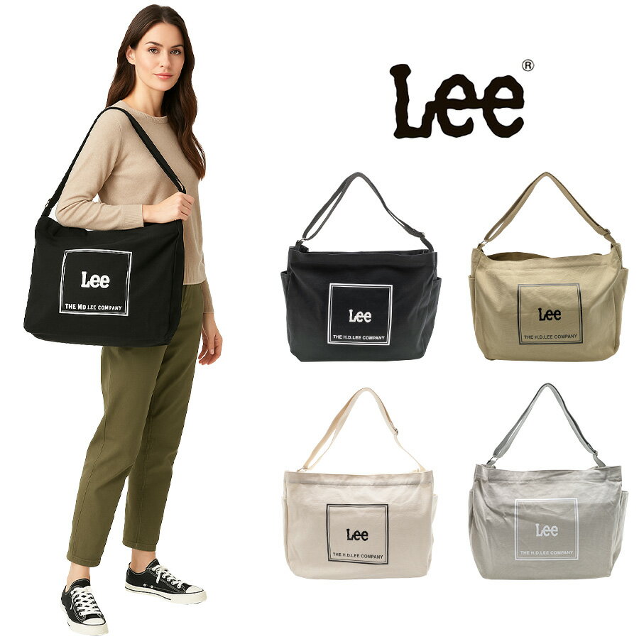 乐天商城 - 【Lee】 320-1353 ショルダーバッグ かばん バッグ 肩掛け 斜め掛け おしゃれ シンプル 使いやすい 普段使い 便利 ユニセックス リー プレゼント ブラック
