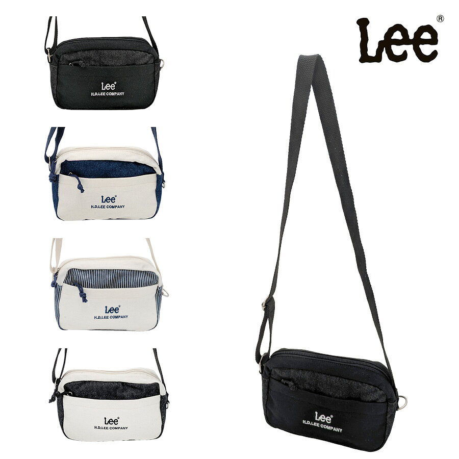 【クリックポスト/時間指定不可】【Lee】320-1401 Buddy 横型ミニショルダー 斜め掛け 普段使い 使いやすい シンプル おしゃれ レディース プレゼント ブラック