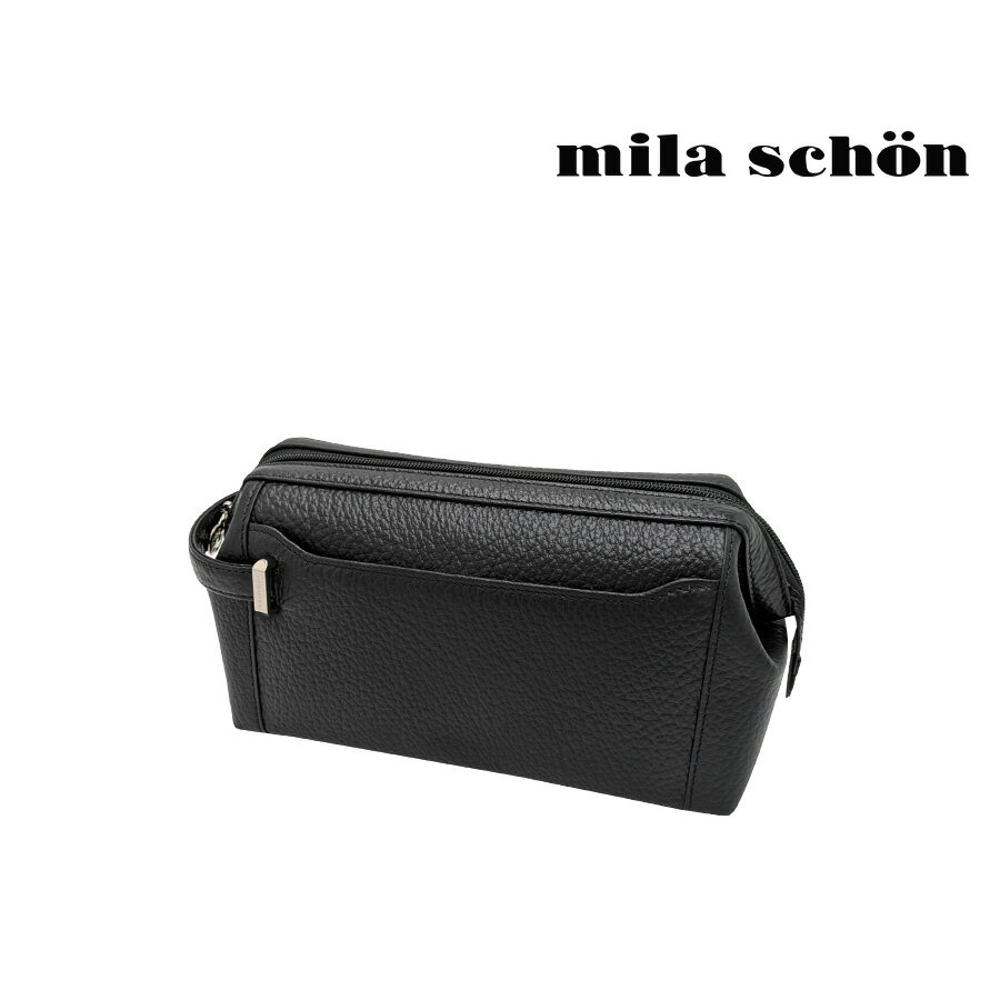 【mila schon】197207 ミラショーン ネロ クラッチバッグ セカンドバッグ 日本製 レザー 牛革 使いやす..