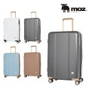 【moz】 mz0844-61 キャリーケース 66L スーツケース レディース キャスター 静音 ストッパー付き TSA 大容量 Mサイズ ブランド プレゼン...
