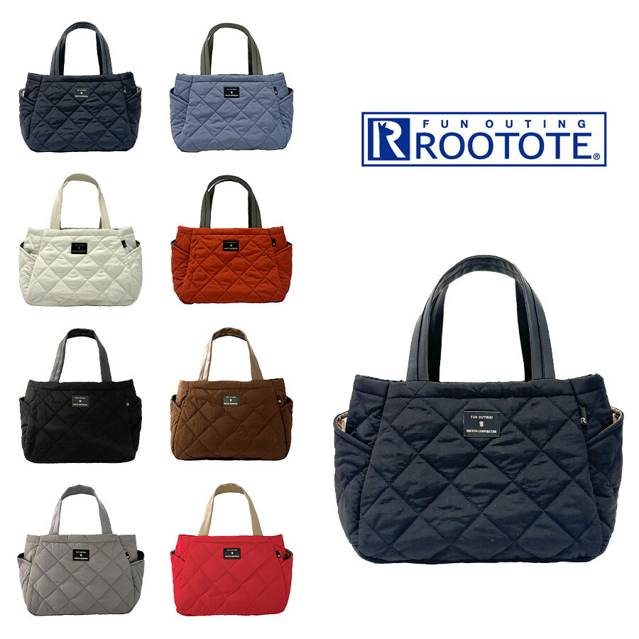 樂天商城 - 【ROOTOTE】 1332 LT.デリ.パルーティ.Quilt- C トートバッグ 通勤 仕事 軽量 手持ち 仕切り付き 撥水 レディース おしゃれ かわいい プレゼント ブラック
