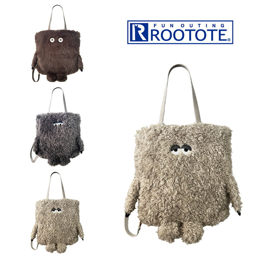 乐天商城 - 【ROOTOTE】3617 EU.TALL.2way.クリプデット-E 手持ち トートバッグ かばん バッグ 普段使い 使いやすい かわいい キャラクター レディース ギフト ブラウン