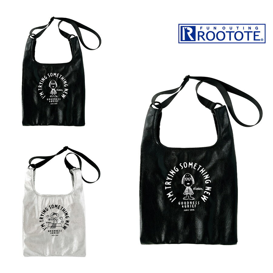 樂天商城 - 【クリックポスト/時間指定不可】【ROOTOTE】8447 IP.BS.メタリック.Peanuts-0Q トートバッグ スヌーピー かわいい 普段使い レディース ギフト ブラック