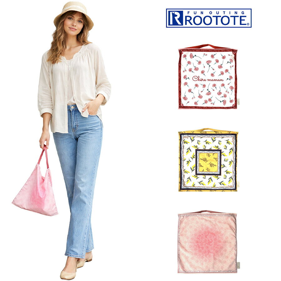 樂天商城 - ROOTOTE LT.TABL032.フラワーA ハンドバッグ 手持ち コンパクト 普段使い 使いやすい レディース 母の日 敬老の日 ギフト プレゼント ピンク 3625
