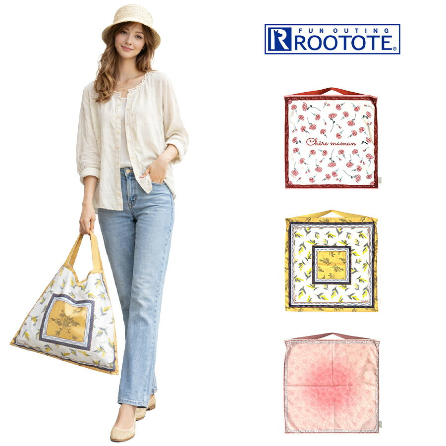 乐天商城 - ROOTOTE LT.TABL050.フラワーA トートバッグ 肩掛け コンパクト 普段使い 使いやすい レディース 母の日 敬老の日 ギフト プレゼント ピンク 3626