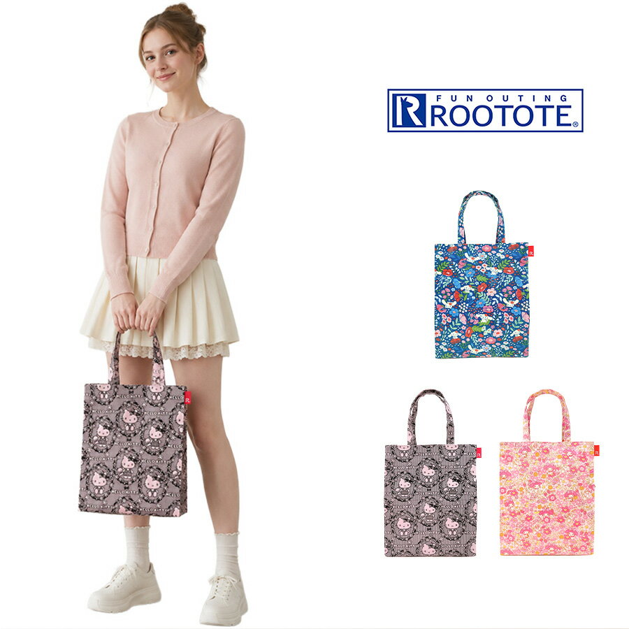 Rakuten - ROOTOTE IP.A4ラミ.サンリオキャラクターズB トートバッグ トート 手持ち 使いやすい キャラクター かわいい レディース ギフト プレゼント ブルー 8471