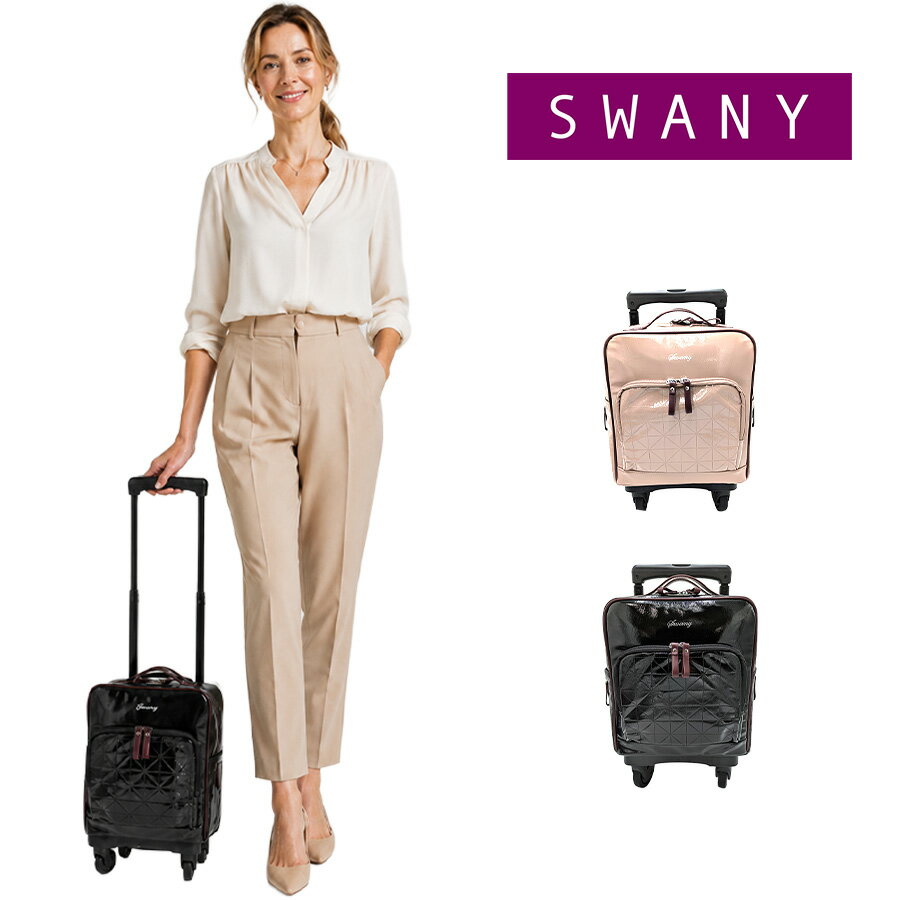 SWANY フランダ ショッピングキャリー お買い物キャリー 普段使い 使いやすい シンプル レディース 母の日 敬老の日 ギフト プレゼント ブラック d711ts18