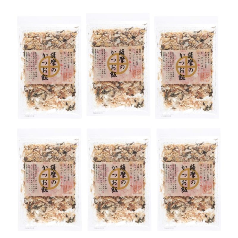 かつお飯 うめ味 6袋セット おにぎり お茶漬け 和風パスタ ふりかけ 薩摩のかつお飯