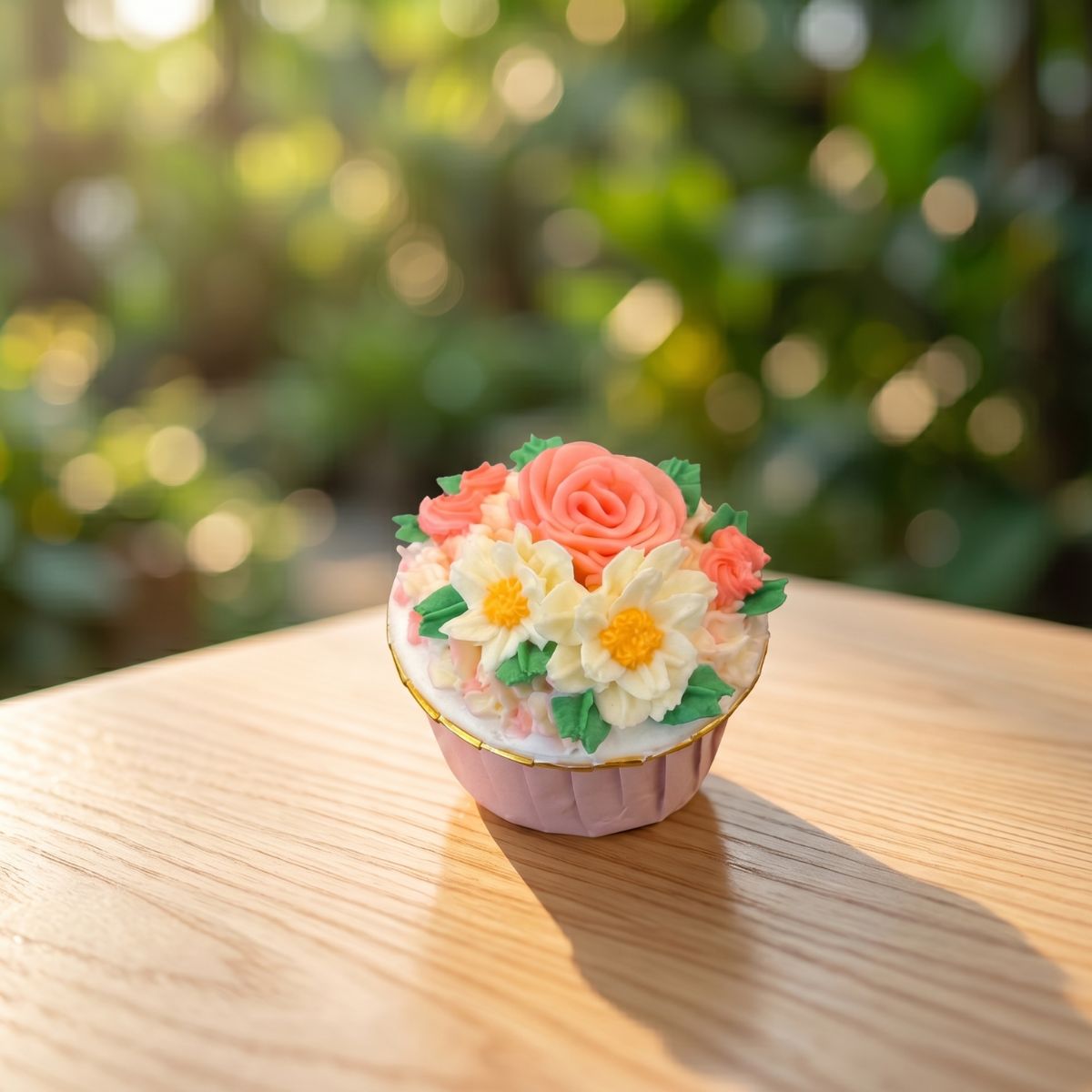 カップケーキ　マフィン 6種類の花デザインB スイーツ お菓子 洋菓子 ギフト プレゼント 母の日 バレンタイン クリスマス 敬老の日 お礼 冷凍