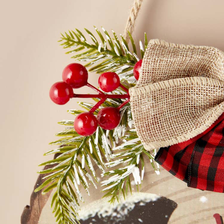 クリスマスリース 30cm クリスマス飾りドア 壁飾り クリスマス 花輪 取り付け簡単 庭園 装飾 送料無料