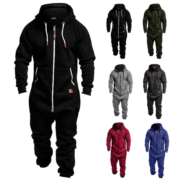 パーカー オールインワン 裏起毛 オーバーオール メンズ 防寒 秋冬 無地 カジュアル ワークウェア 長袖 ツナギ ジップアップ フード付き スウェット パーカー 部屋着 運動着 ルームウェア 作業服 スウェット つなぎ ジャージ 作業着 暖かい リラックス