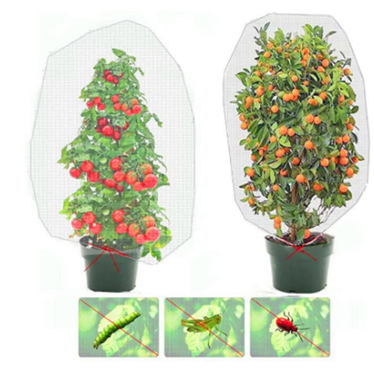 ベランダ 鉢植え用 防鳥ネット 防虫ネット 園芸用ネット 菜園 プランター 網 2個セ...